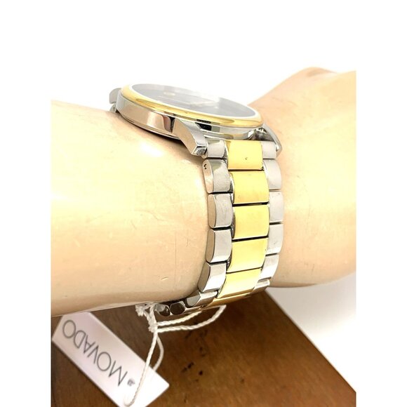 Movado Men's Watch 2100016 Museum Black Dial Swiss Quartz Two Tone Steel 39mm - Picture 12 of 14